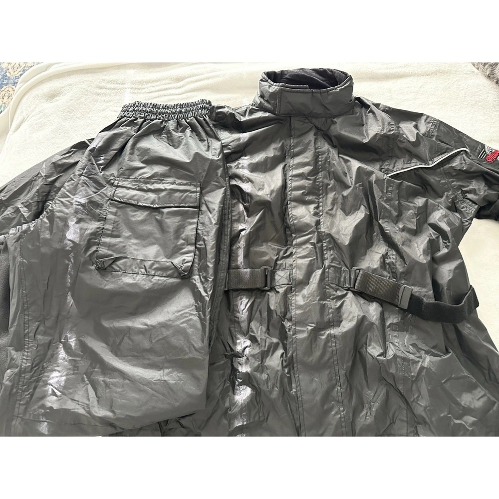 MILWAUKEE MOTORCYCLE CLOTHING RAIN JACKET & pants RIDING COAT SZ XXL